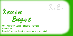 kevin engst business card